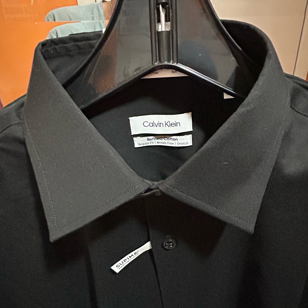 Calvin Klein Men's Black Dress Shirt
